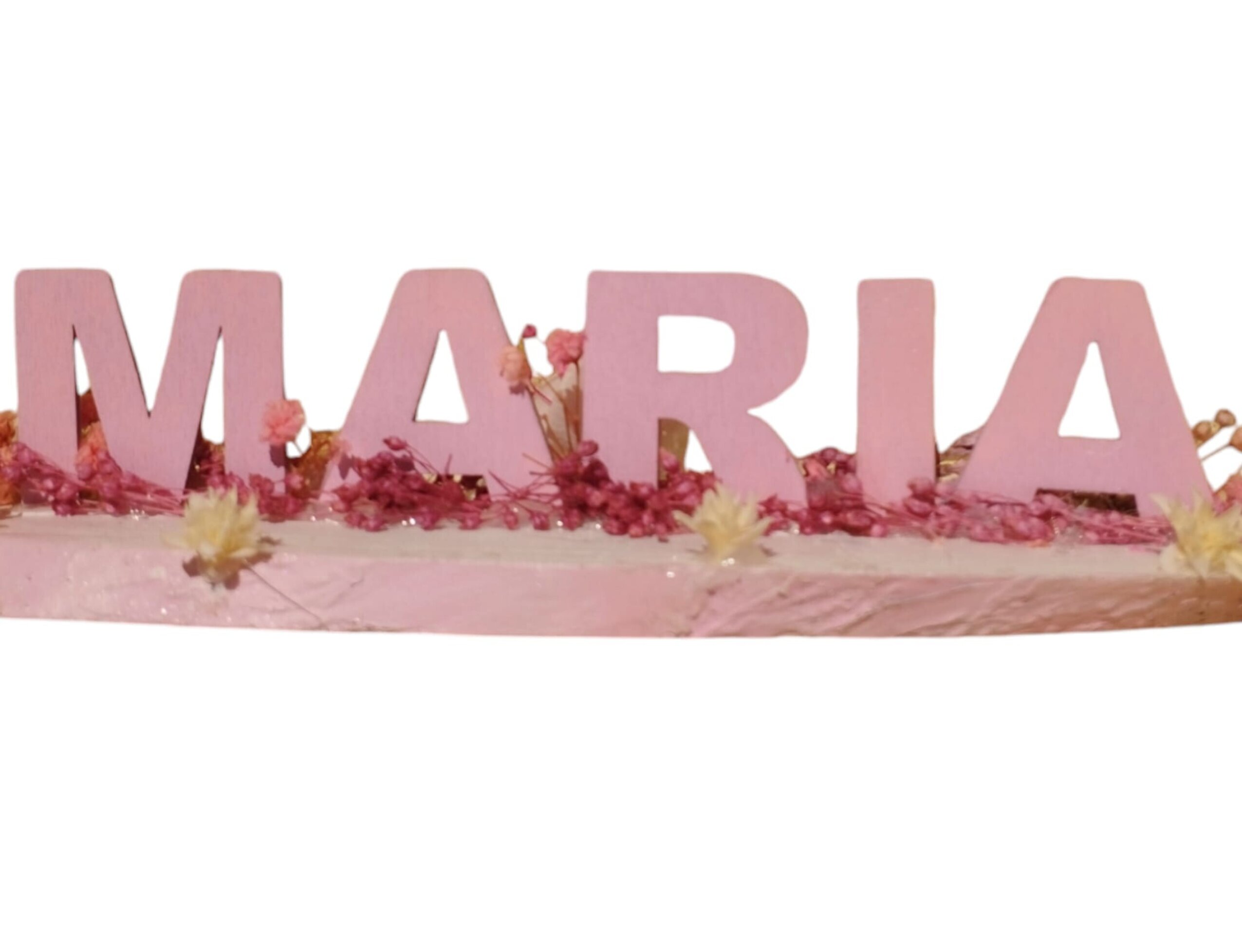 REGALO ORIGINAL LETRA MADERA DECORACIÓN FLOR PRESERVADA | BODAS BAUTIZOS CUMPLEA - 4